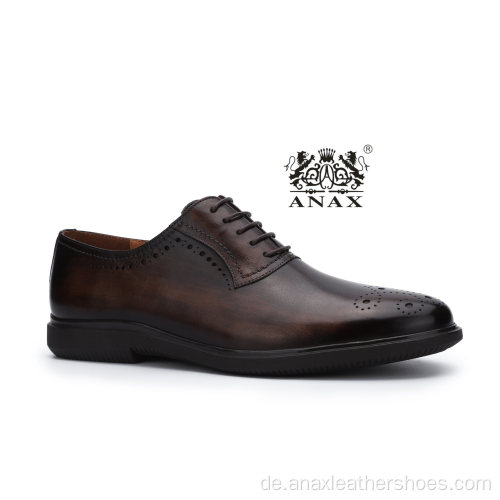 New Design Herren Schnürschuh aus Leder Business-Schuhe